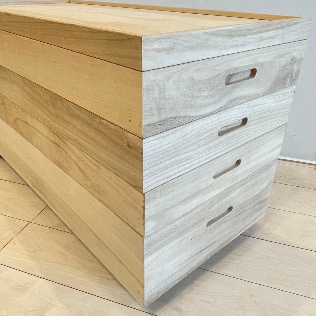 桐箱 衣装ケース 4段 着物収納 着物ケース キャスター付き 桐箪笥 防湿 防虫