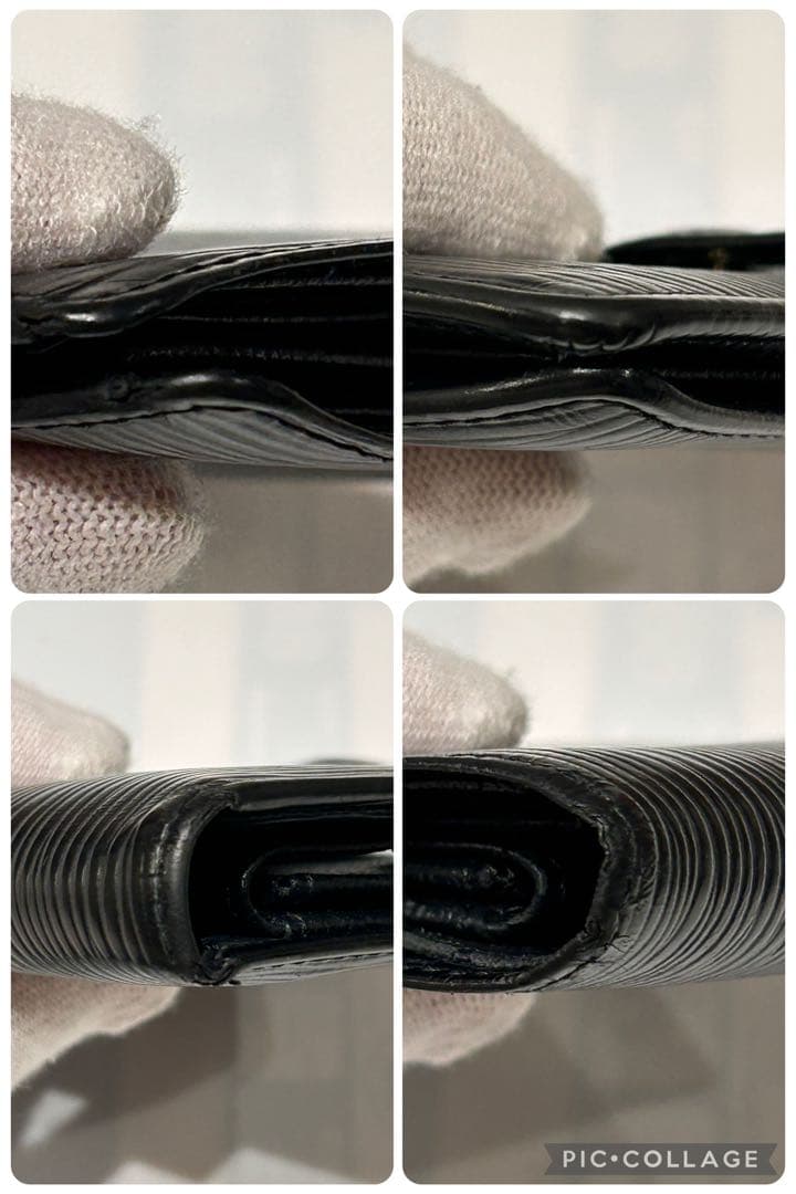 【極美品】ルイヴィトン エピ ポルトビエ コンパクト 二つ折り 財布 ノワール