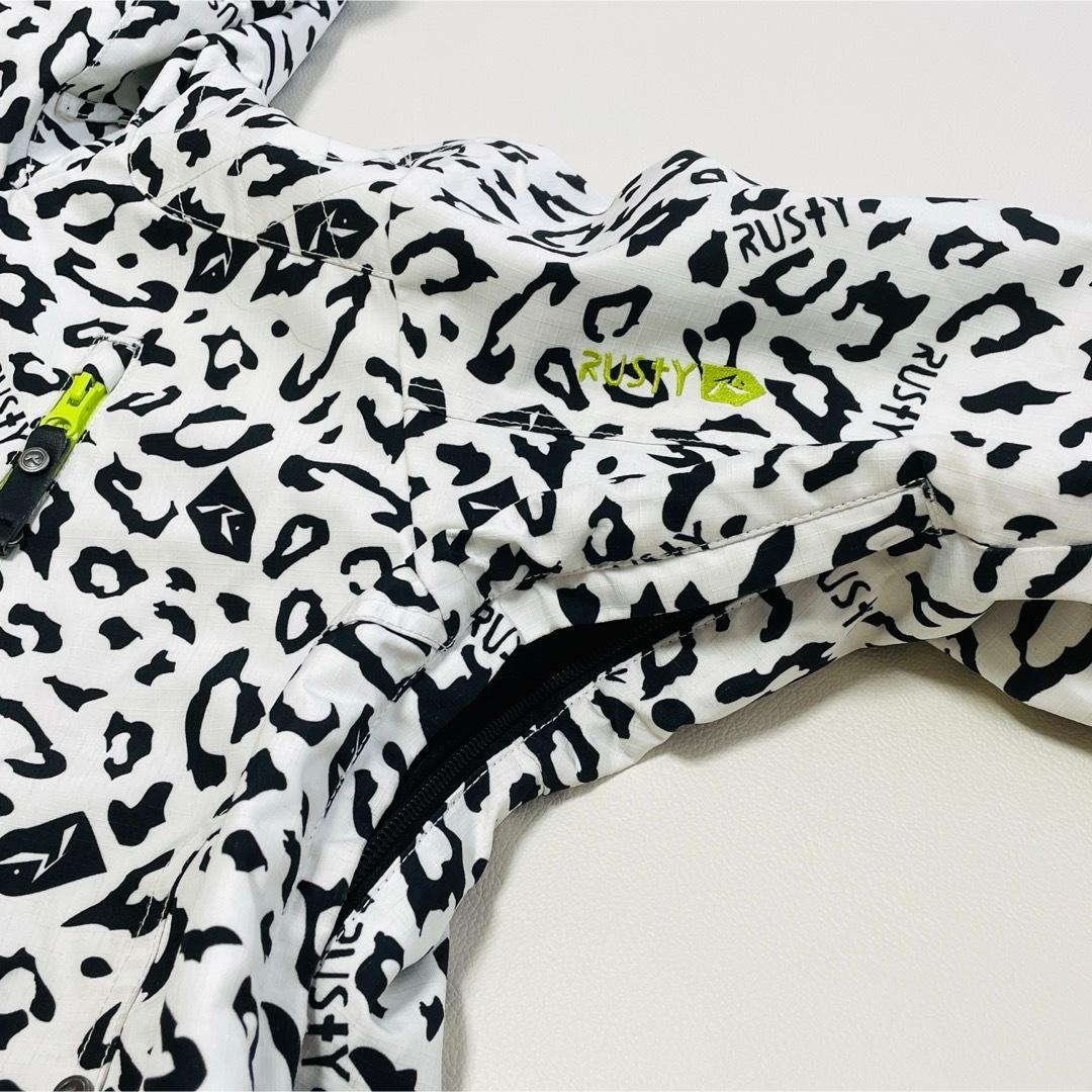 6727 ラスティー　上下セット　ジャケット　ヒョウ柄　カーゴパンツ　スノボ