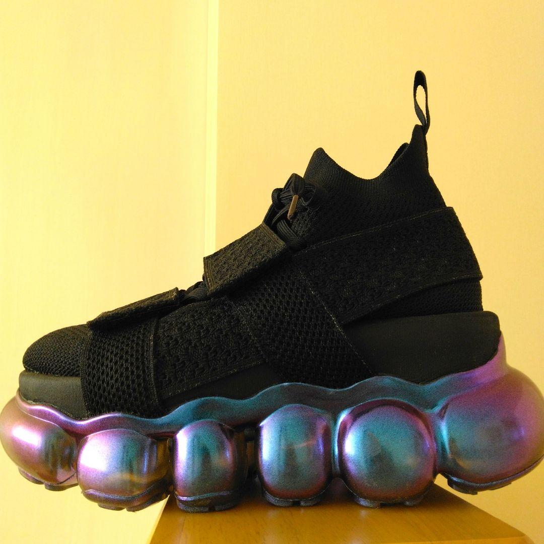 【美品】ミキオサカベ 厚底スニーカー 25cm オーロラソール 保存袋タグ付き