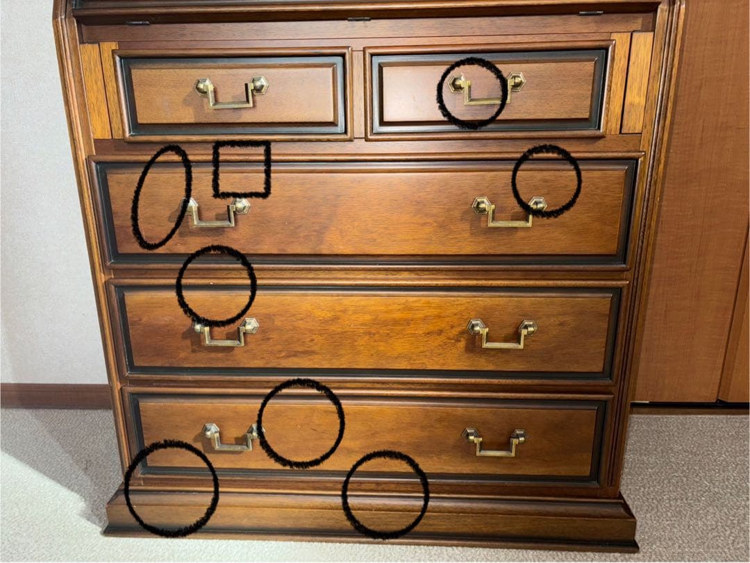 マルニ Maruni ライティングビューロー 机 レトロ アンティーク