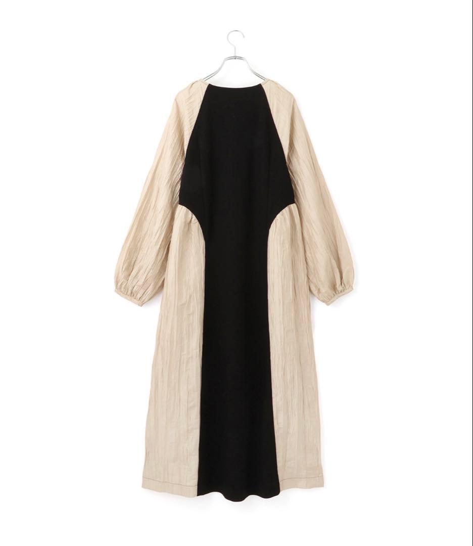 【WEB限定】フロントZIPコンビギャザーワンピース