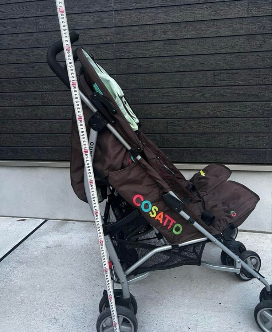 値下げしました❗️COSATTO二人乗りバギー　コンパクトベビーカー