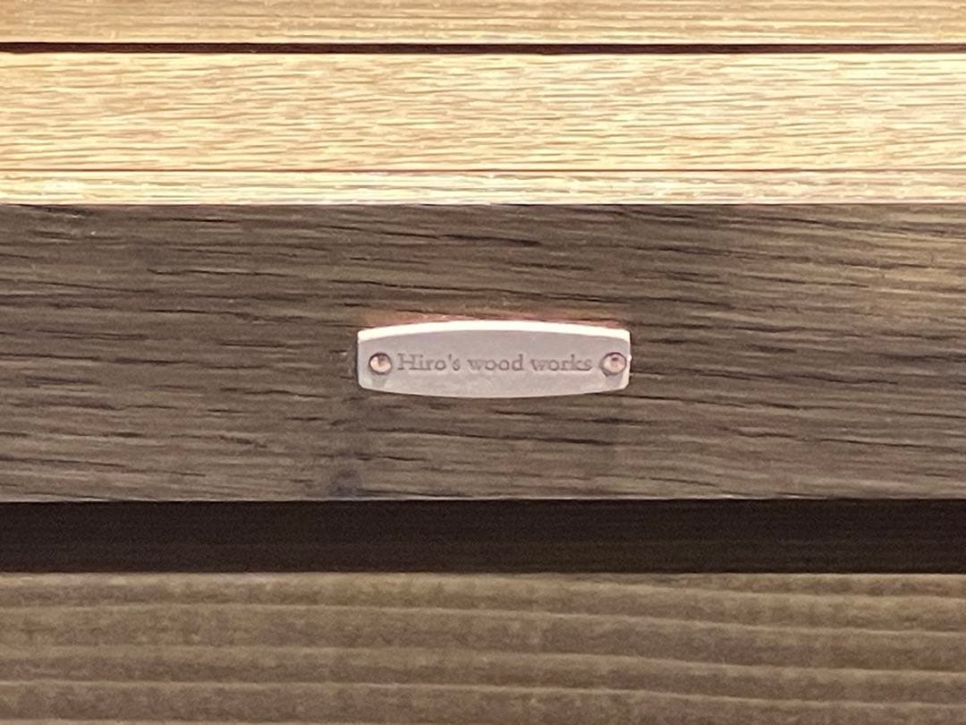 THEBOX 在庫品　天板天然オーク材　オイルフィニッシュ　引っ掛け金具付き