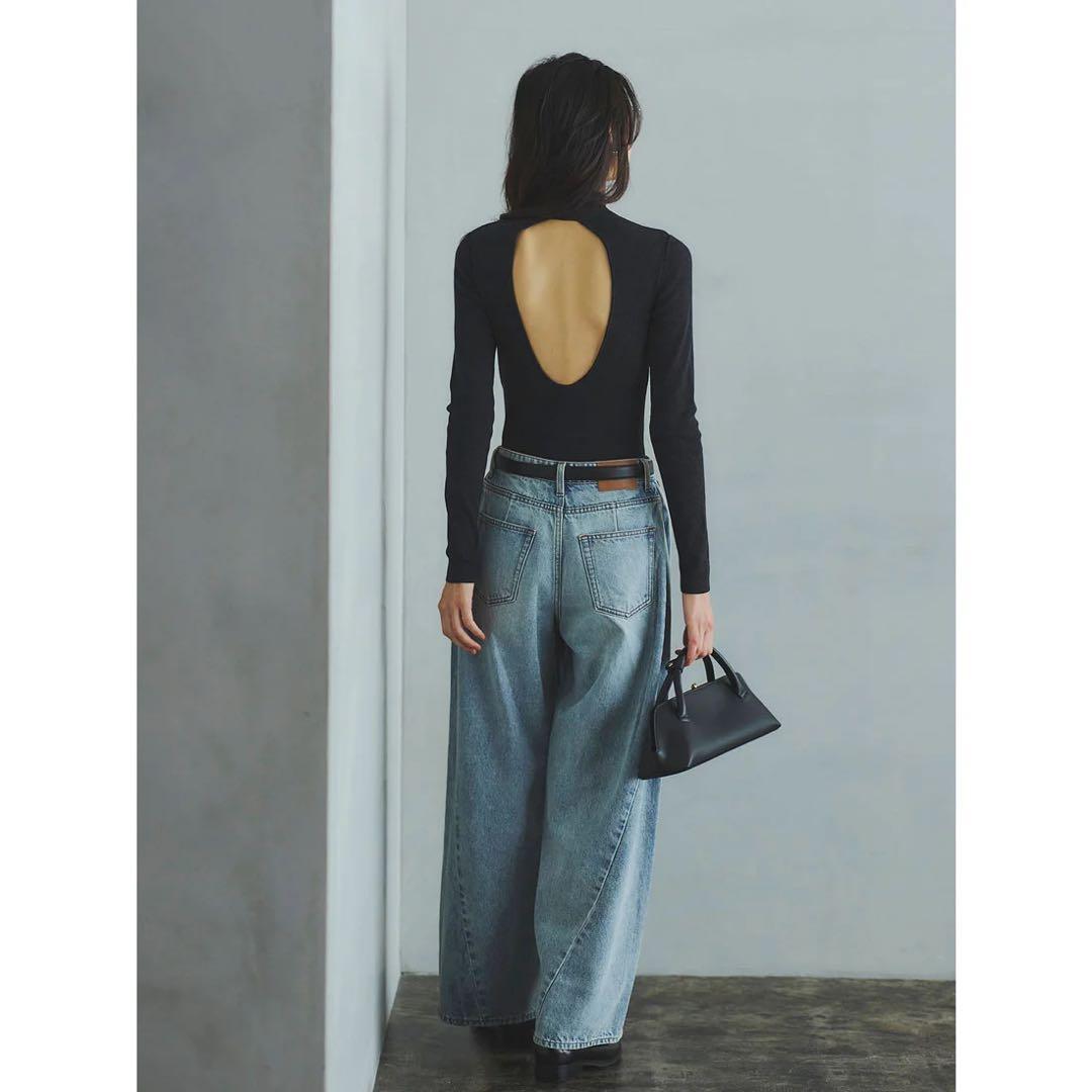 【新品】バックオープンニットボディスーツ