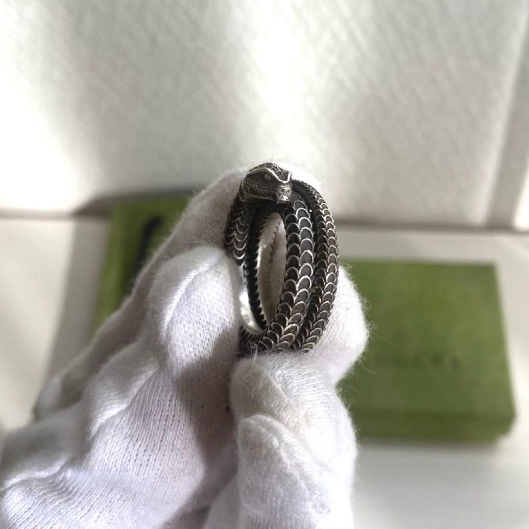 【美品⭕️】グッチ GUCCI 指輪 リング スネーク ヘビ 16号