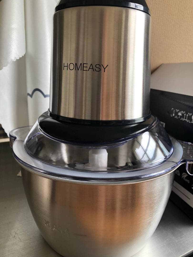 4枚刃フードプロセッサー 2段階スピード 350Wハイパワー