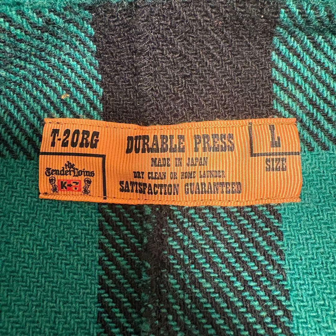 TENDERLOIN バッファローチェックジャケット グリーン