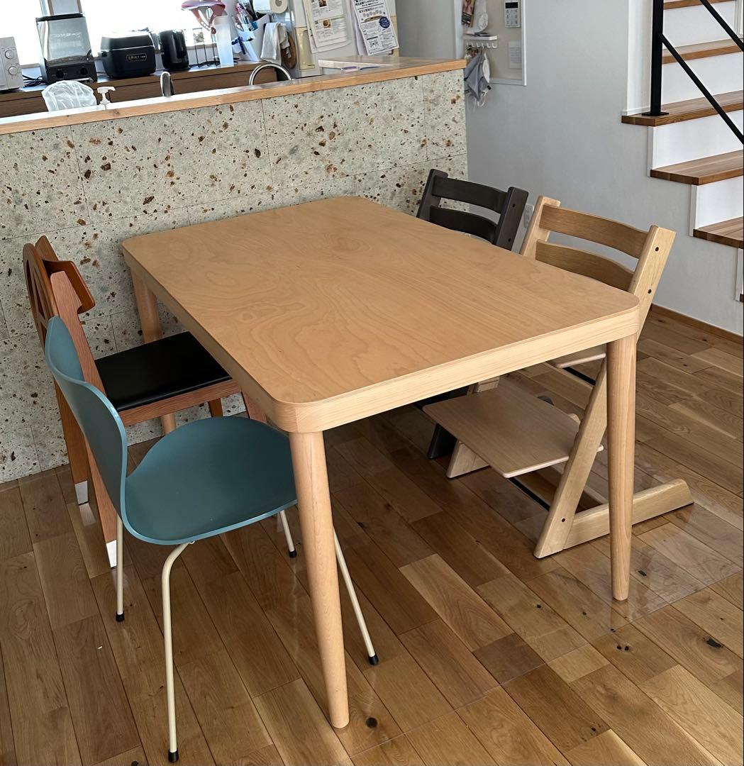 【美品】無印良品　ブナ材テーブル　トーネット