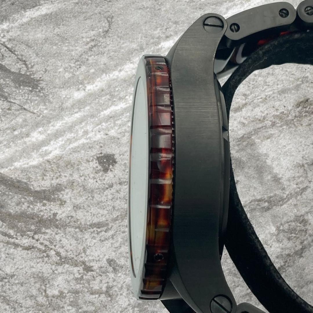 希少カラー NIXON クロノグラフ ビックフェイス べっこう 51-30