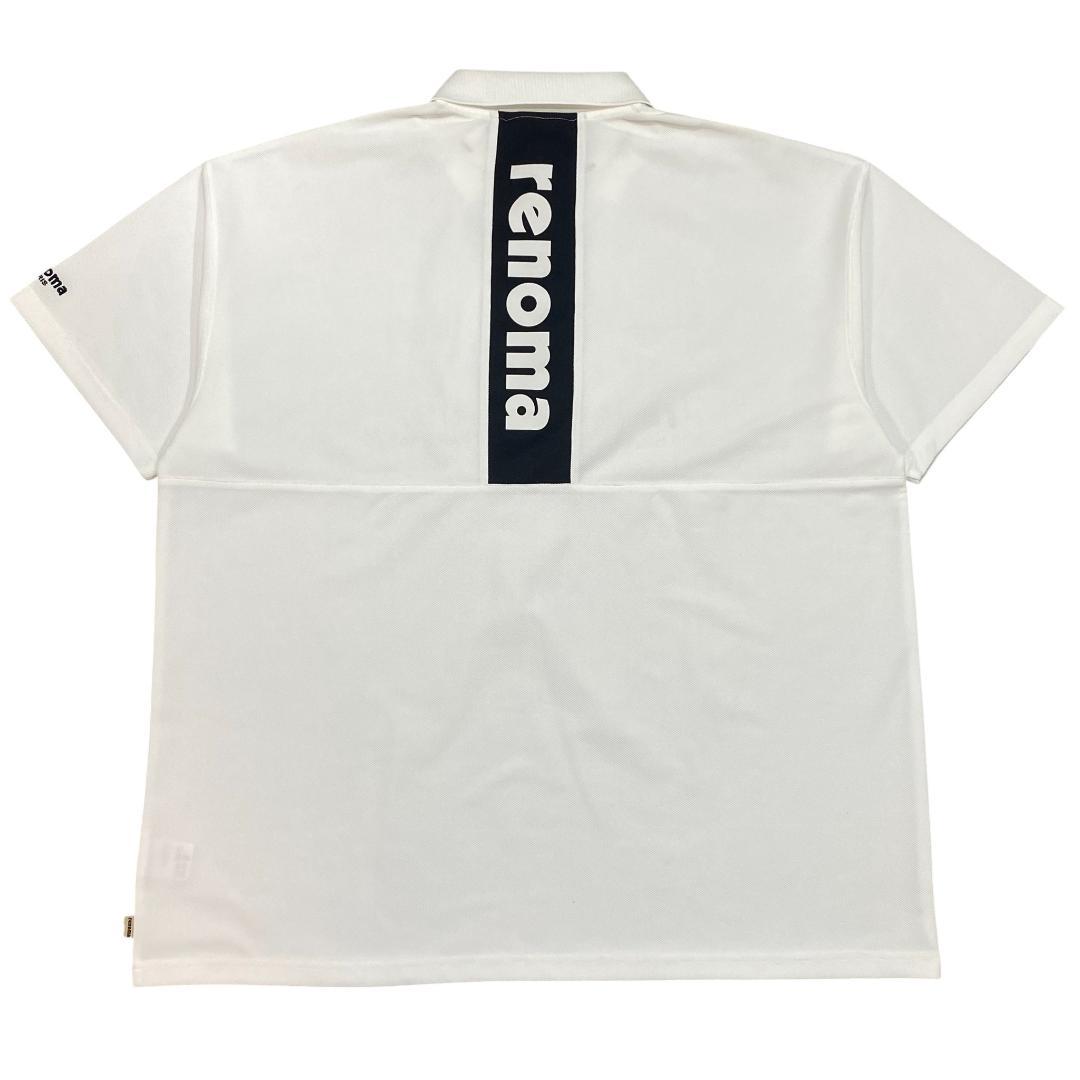 RENOMA GOLF レノマゴルフ 半袖 ポロシャツ XL ホワイト ブラック