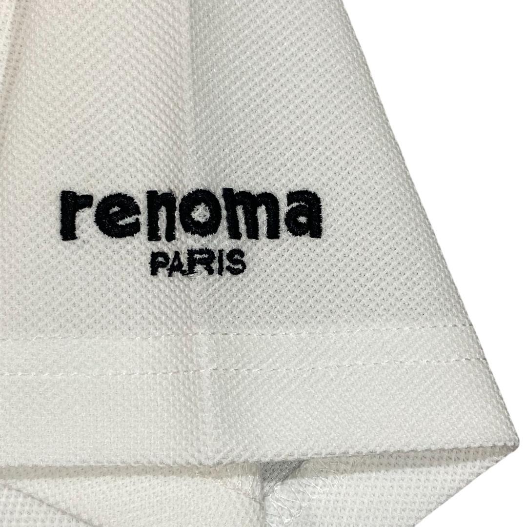 RENOMA GOLF レノマゴルフ 半袖 ポロシャツ XL ホワイト ブラック