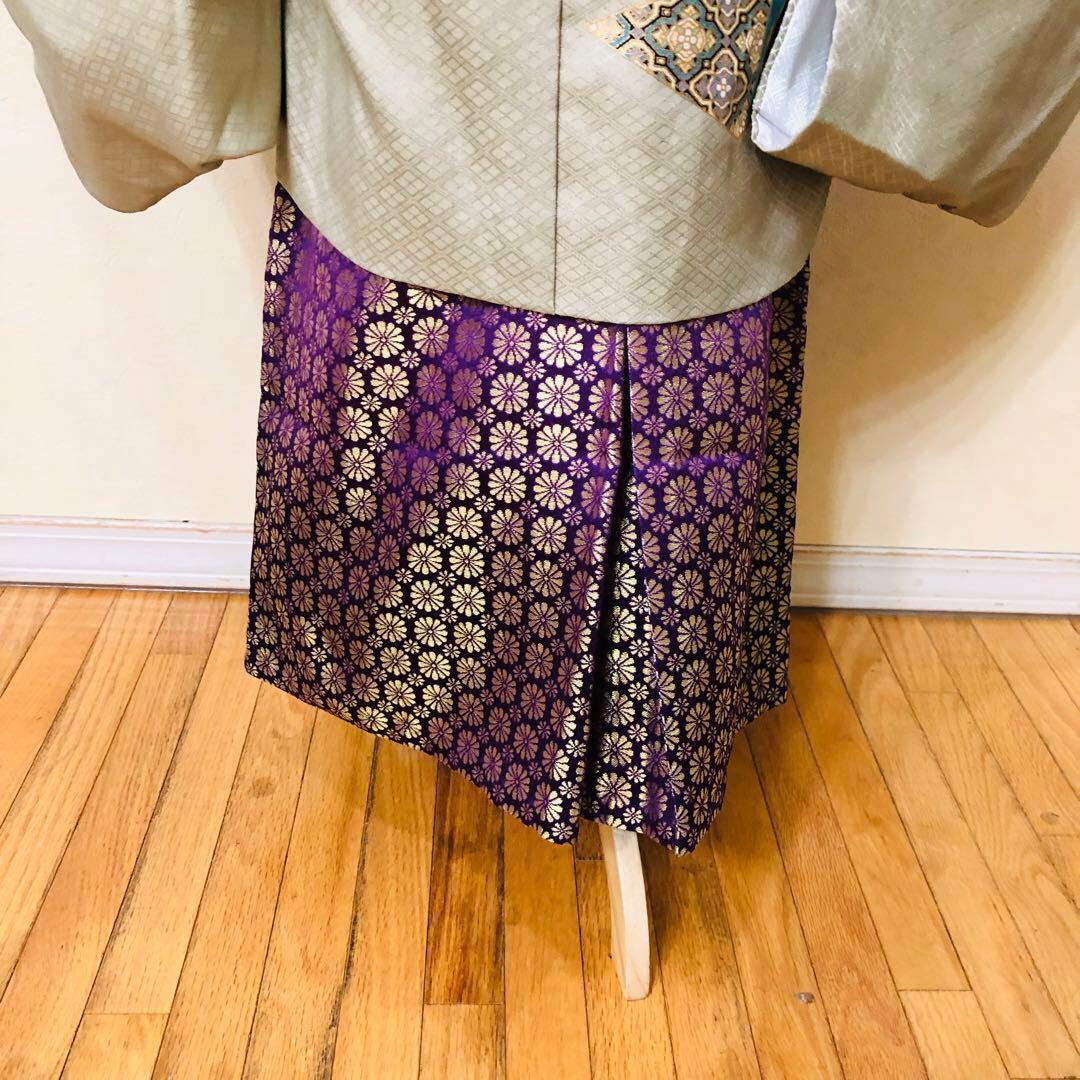 七五三着物五歳‼️完全フルセット‼️グリーン系1番人気柄兜⭐︎金蘭袴豪華際立つ秀品