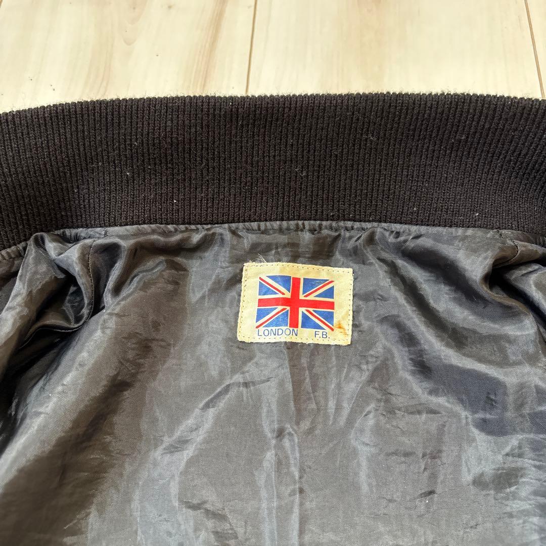 LONDON F.B. スカジャン 鷹　龍　ベロア 別珍 黒