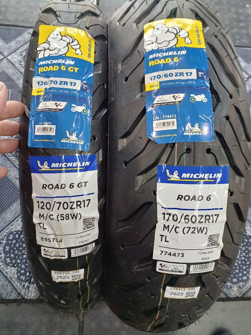 MICHELIN ROAD 6 120/70ZR17 170/60ZR17新品！