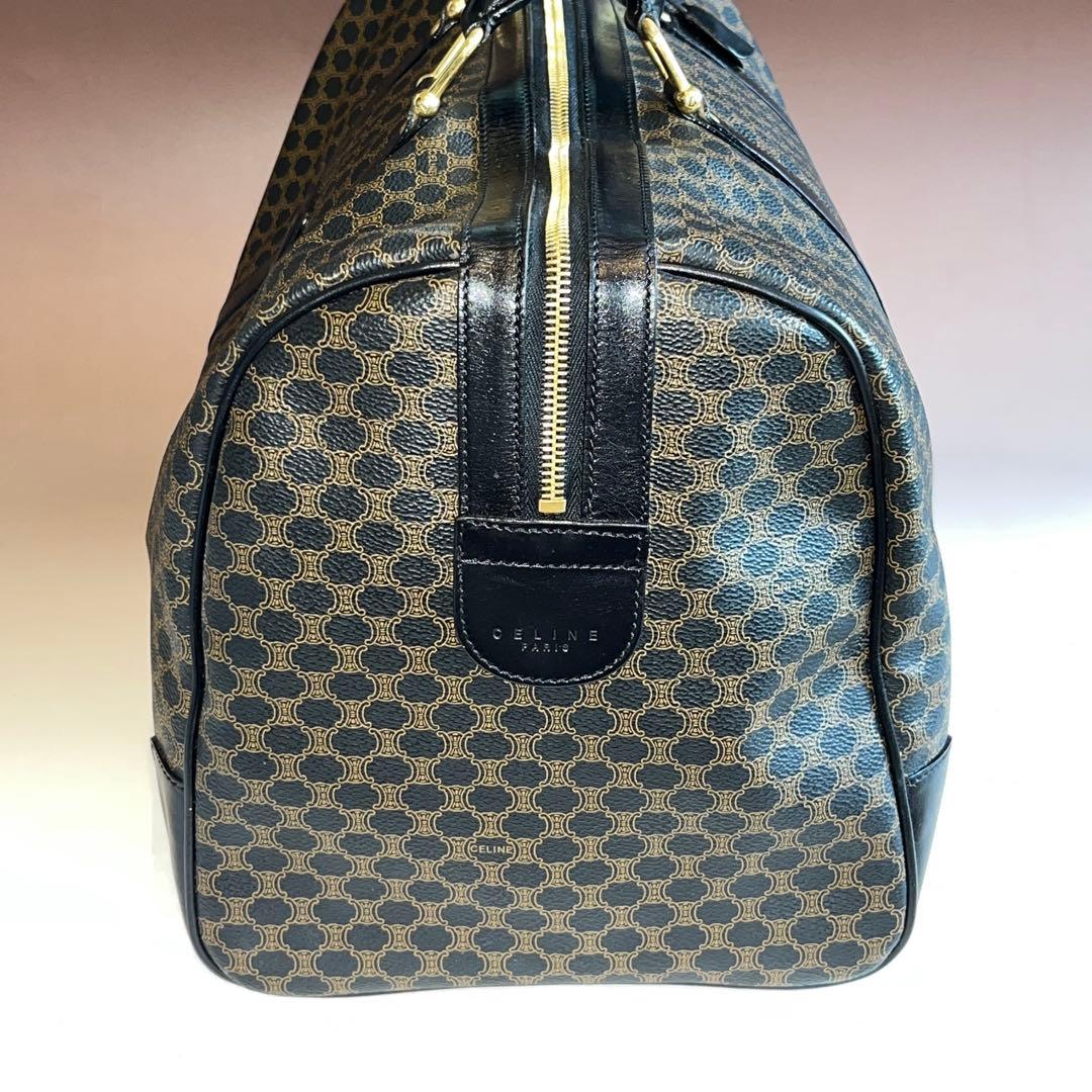 美品 CELINE セリーヌ マカダム ボストンバッグ ヴィンテージ 黒