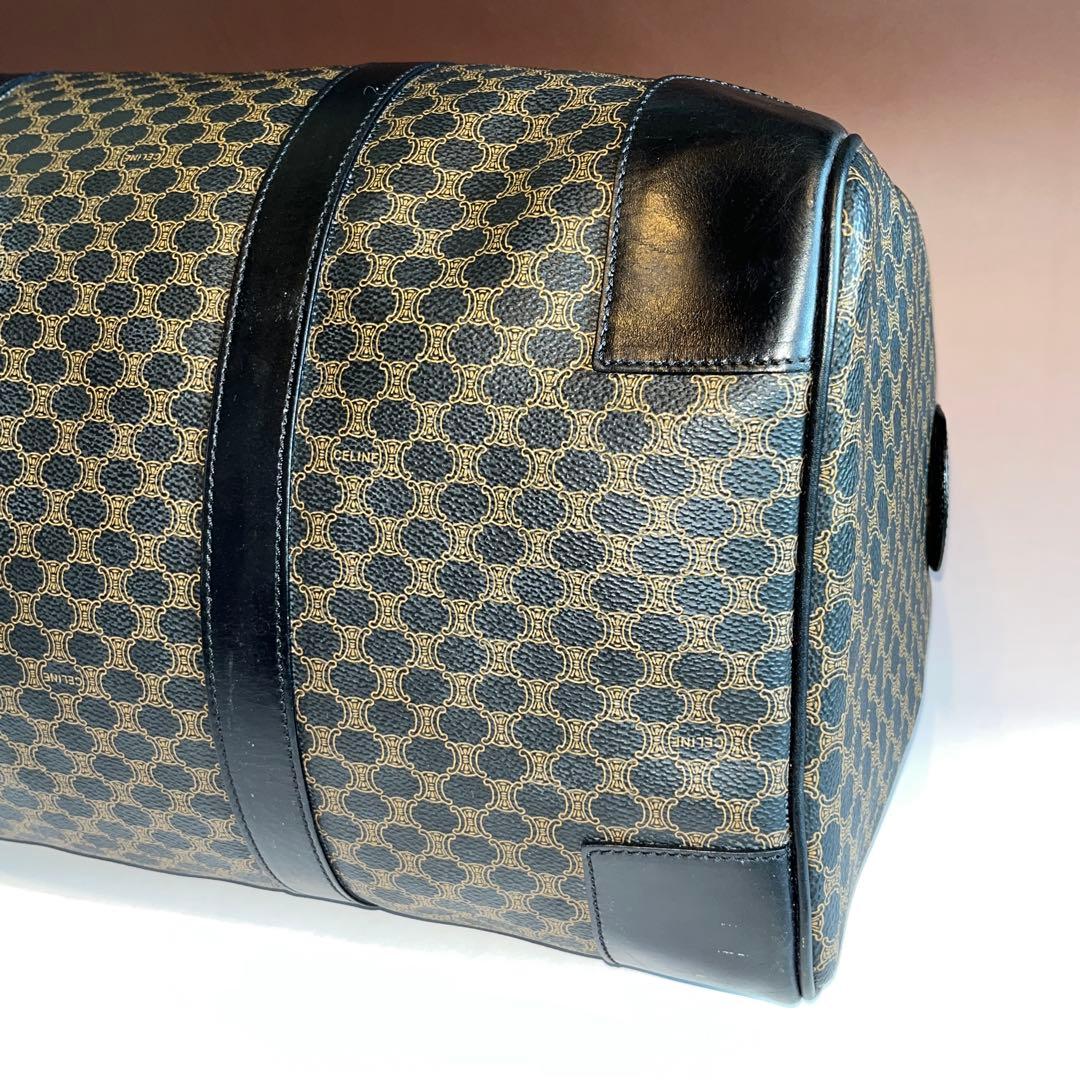 美品 CELINE セリーヌ マカダム ボストンバッグ ヴィンテージ 黒