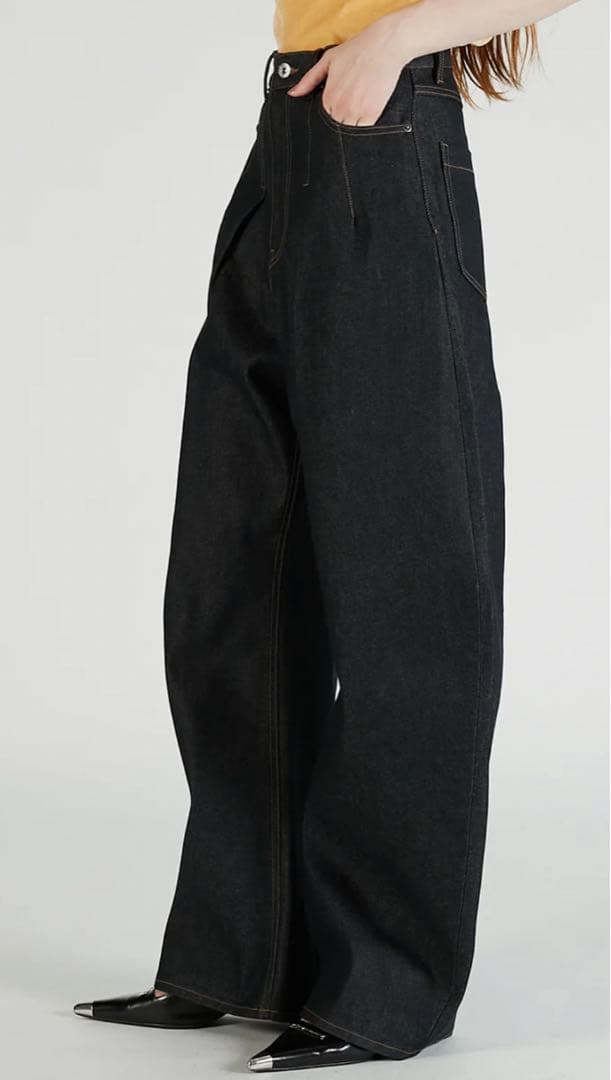 パンツ prank project Highwaisted Curved Denim