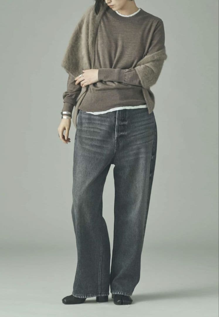 Curensology♡カレンソロジー♡ワイドルーズデニム♡32♡