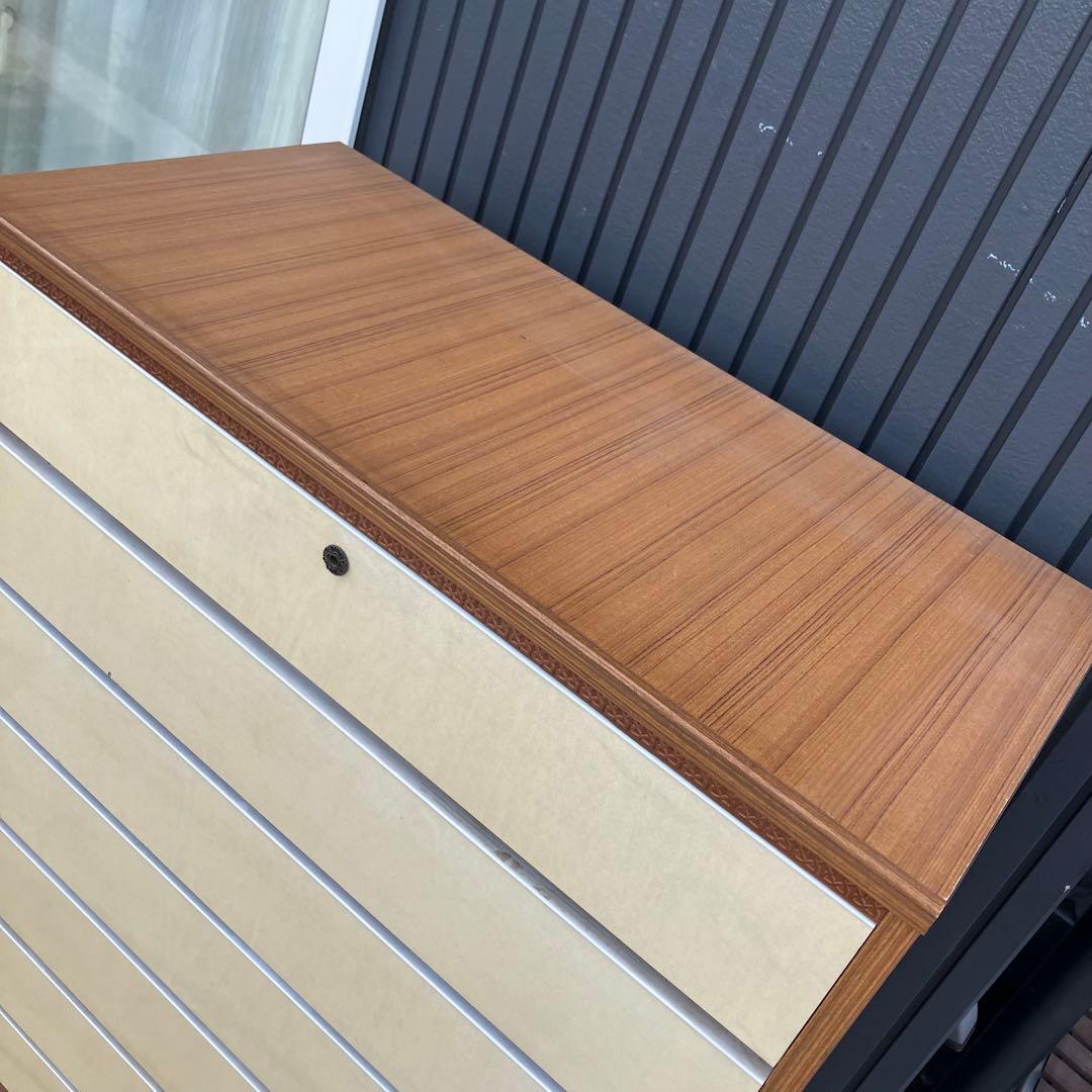 昭和レトロ レトロポップ 木製チェスト 7段タンス 古家具 古道具 ビンテージ