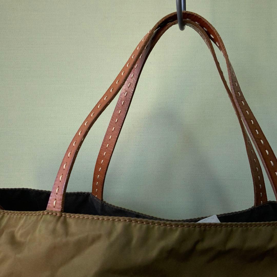 Felisi フェリージ リバーシブルトート 13-7 リモンタナイロン 茶