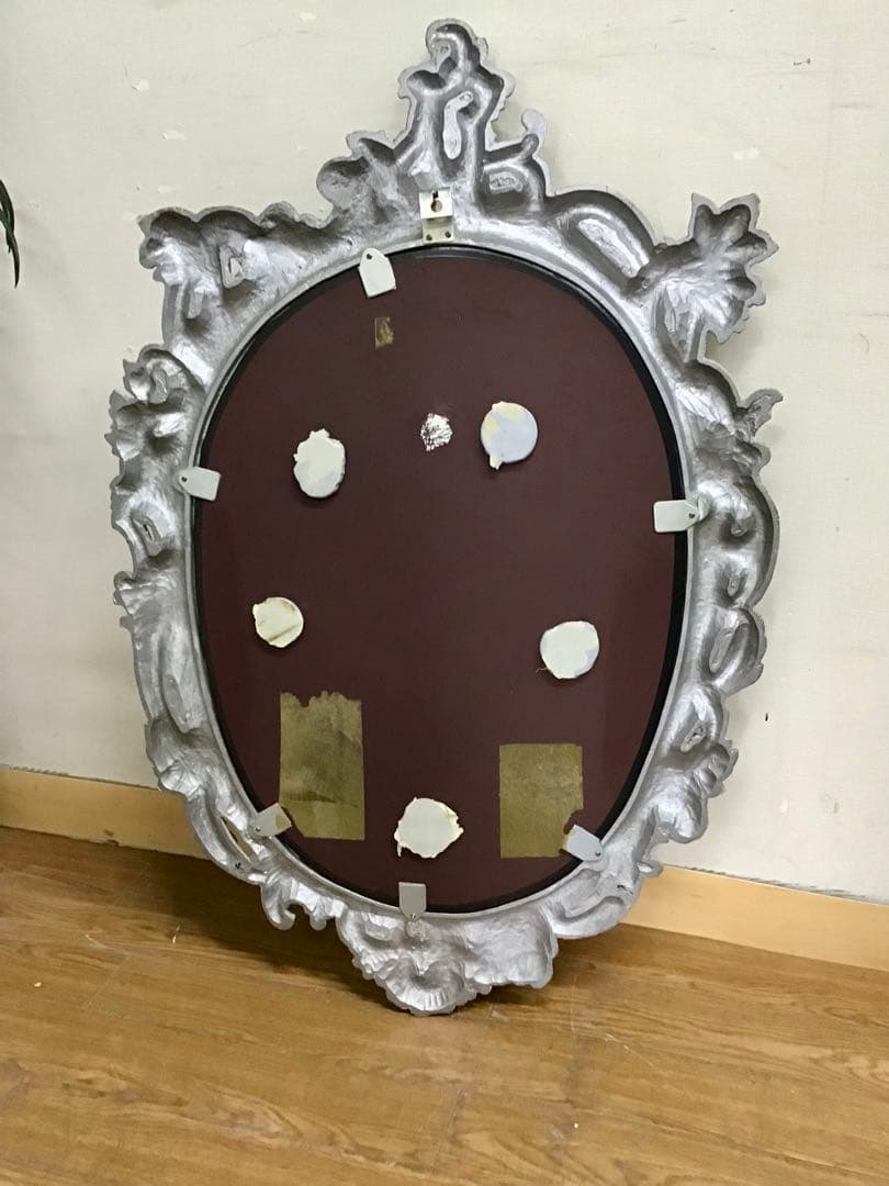 管966☆イタリア製☆アンティーク☆ウォールミラー☆壁掛け鏡