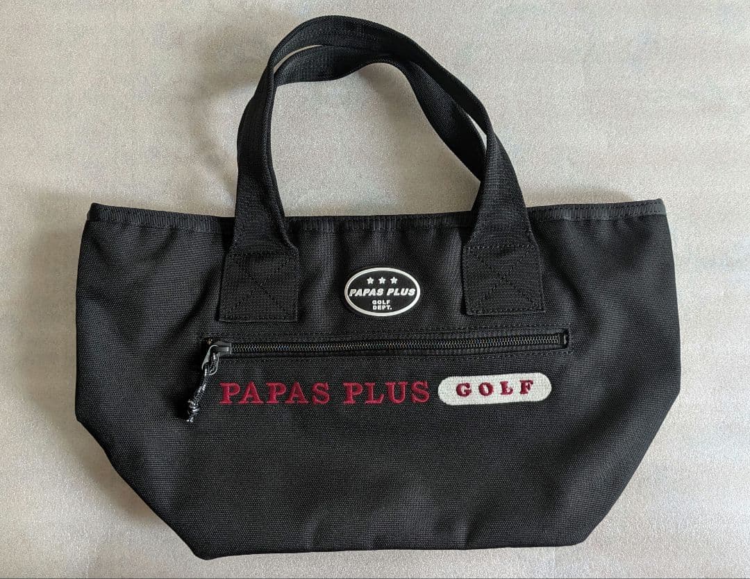 papas　パパスプラス　カートバッグ　黒ブラック