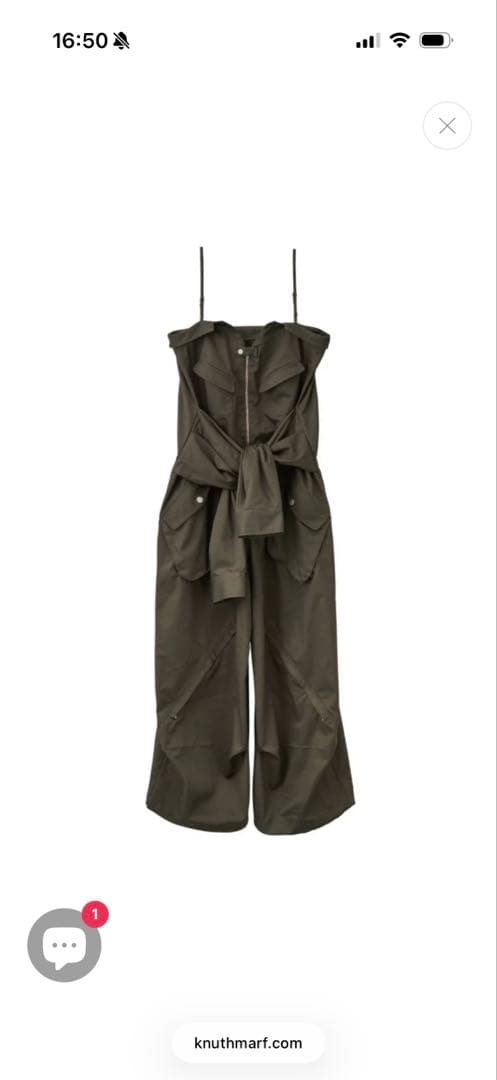 サロペット・オーバーオール・オールインワン Knuthmarf 2way front cross all in one