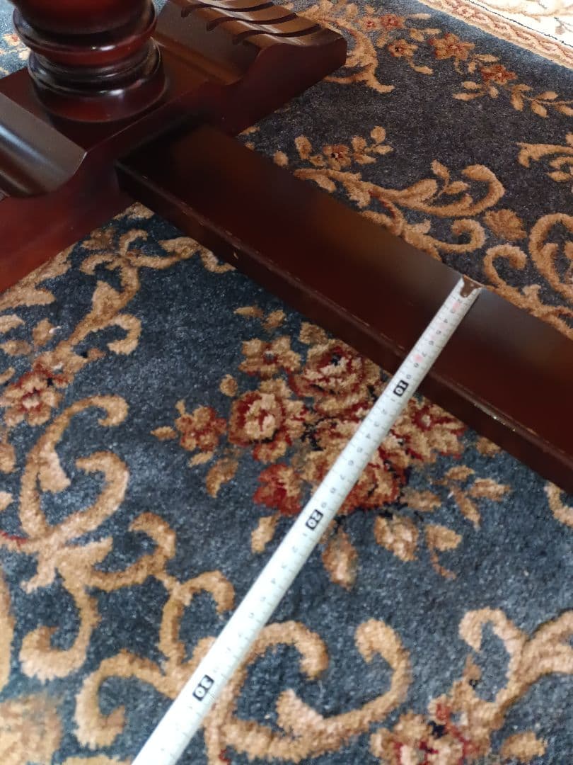 昭和レトロセンターテーブル 大理石柄木製