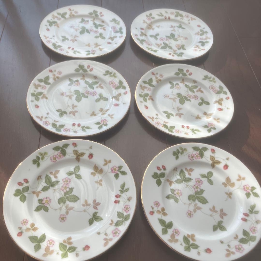 ウェッジウッド　ワイルドストロベリー 18cmプレート6枚