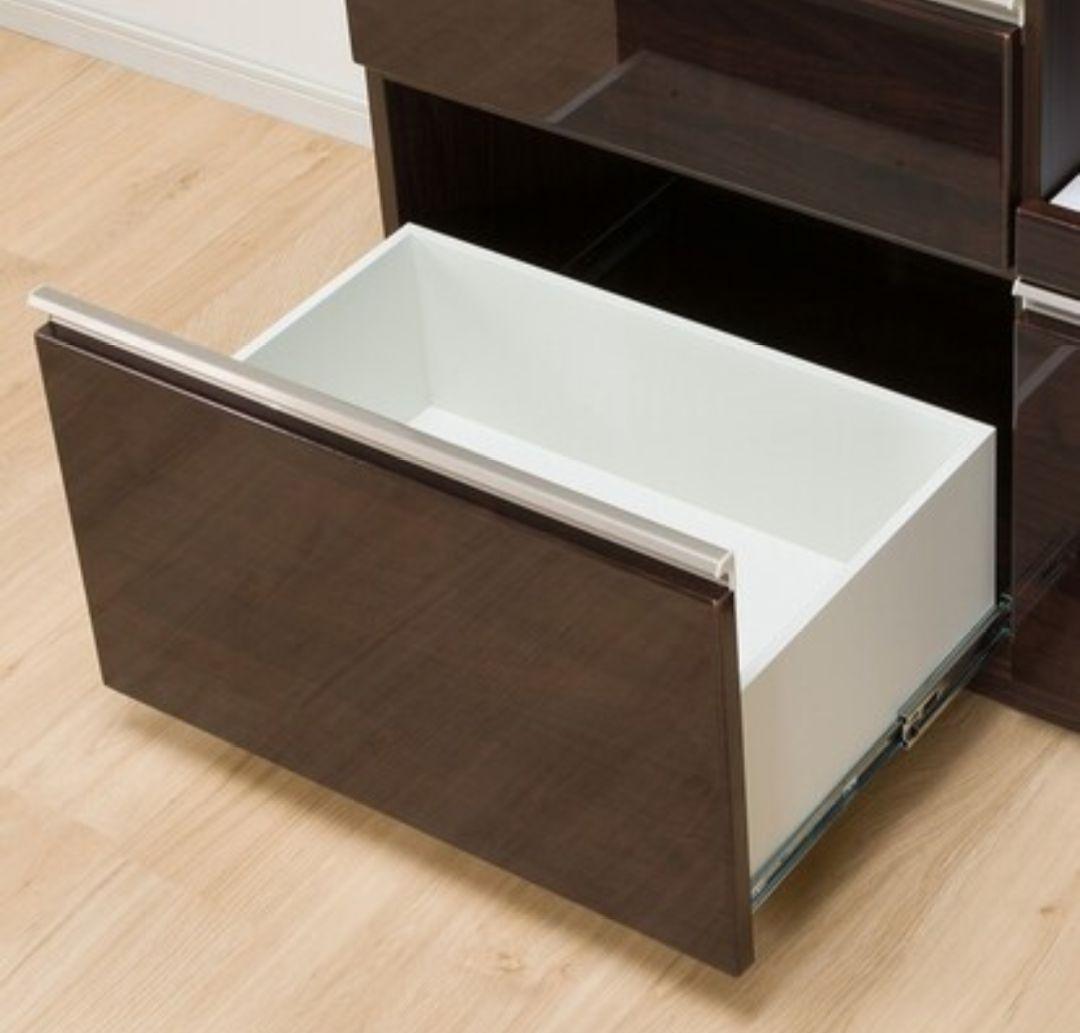 【専用】ニトリ キッチンカウンター ダークブラウン キッチン収納 引き出し付き