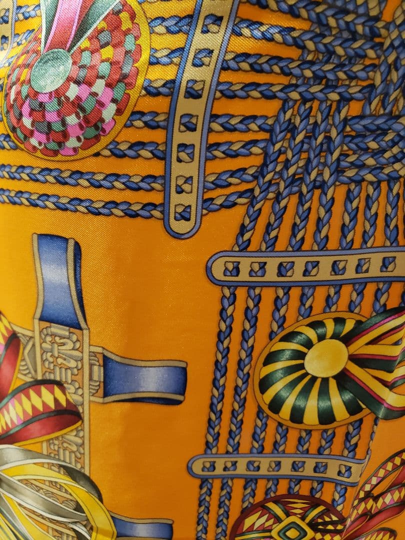 【極美品】HERMES　LES RUBANS DO CHEVAL ～馬のリボン橙