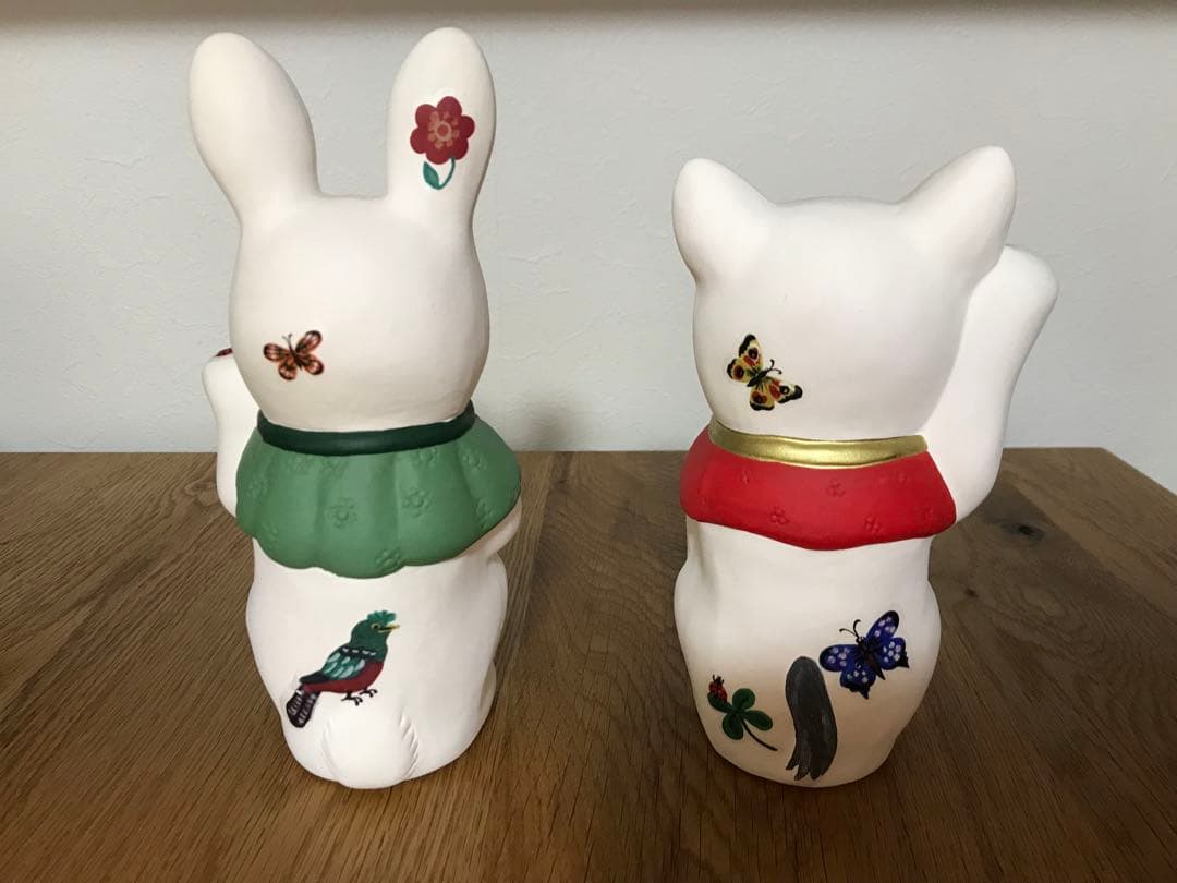 ナタリー・レテ　招きうさぎ　招きねこ　アフタヌーンティー　美品　完売　箱有