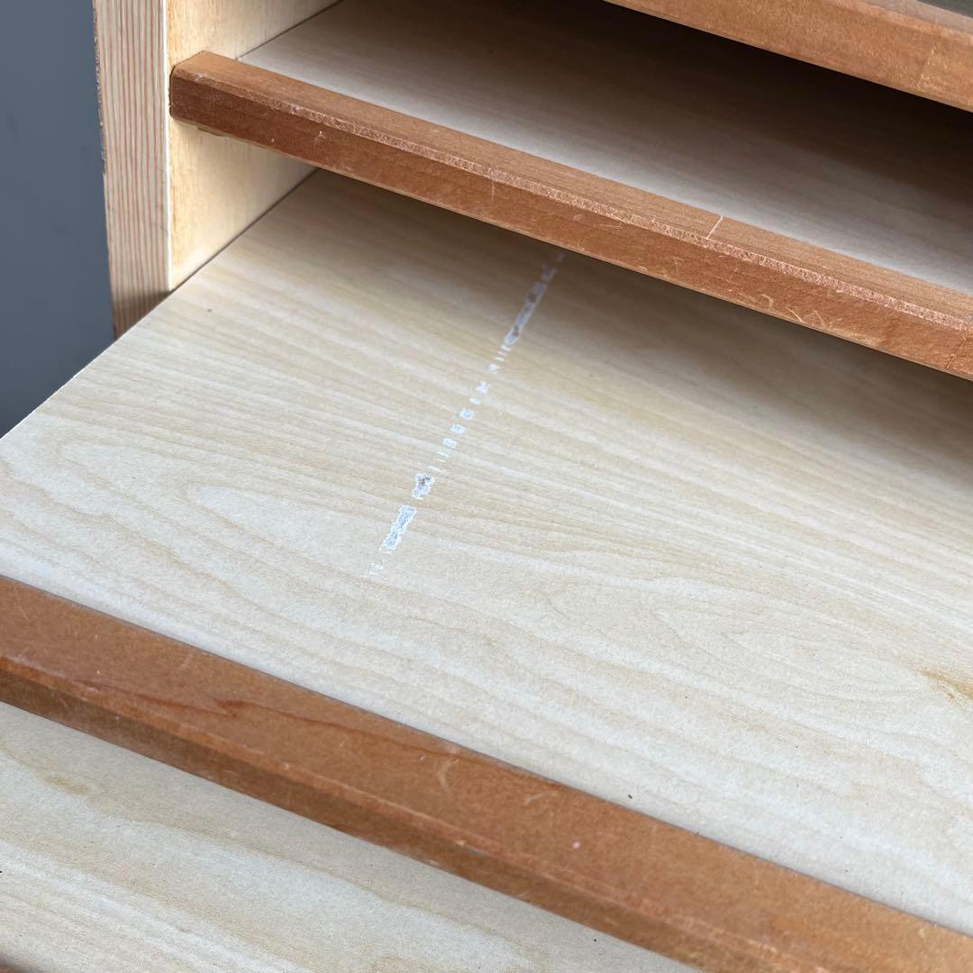 ヴィンテージ 木製 書類棚 カルテ棚 仕切り棚 レトロ