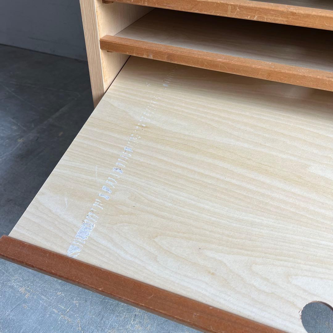 ヴィンテージ 木製 書類棚 カルテ棚 仕切り棚 レトロ