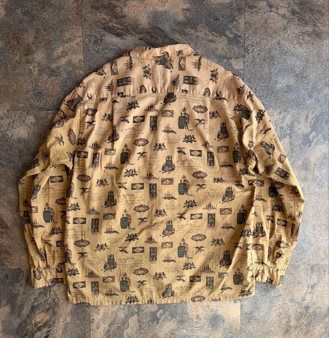 60s TOWNCRAFT タウンクラフト 船タグ オープンカラーシャツ L