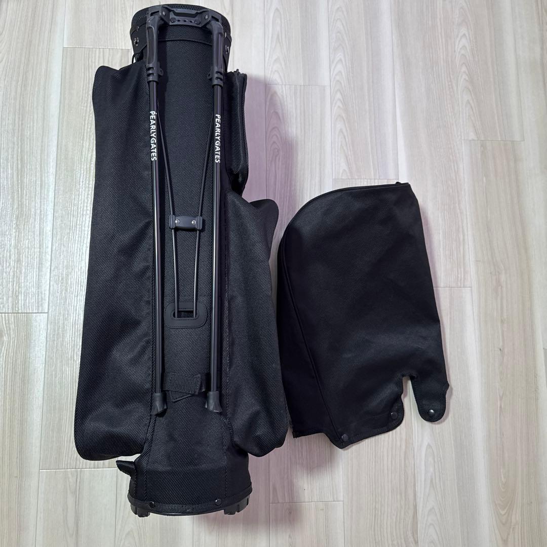 【2024購入】パーリーゲイツ　キャディバッグ　ブラック　黒　軽量　スタンド式