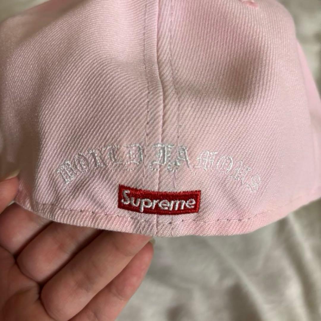 帽子 Supreme Gold Cross S Logo New Era \"Pink\"