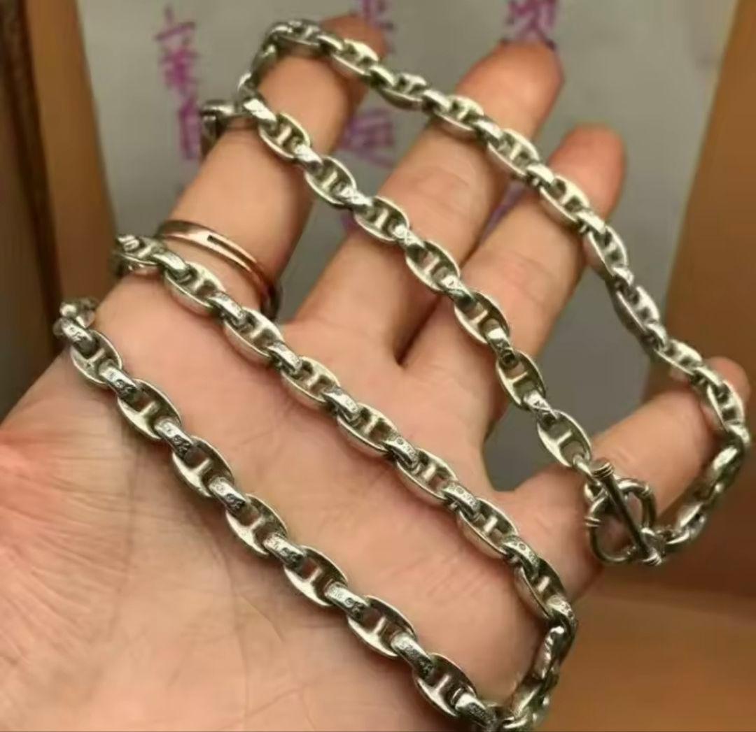 【希少レア】シルバーネックレスS925ネックレス　925 刻印　ヴィンテージ