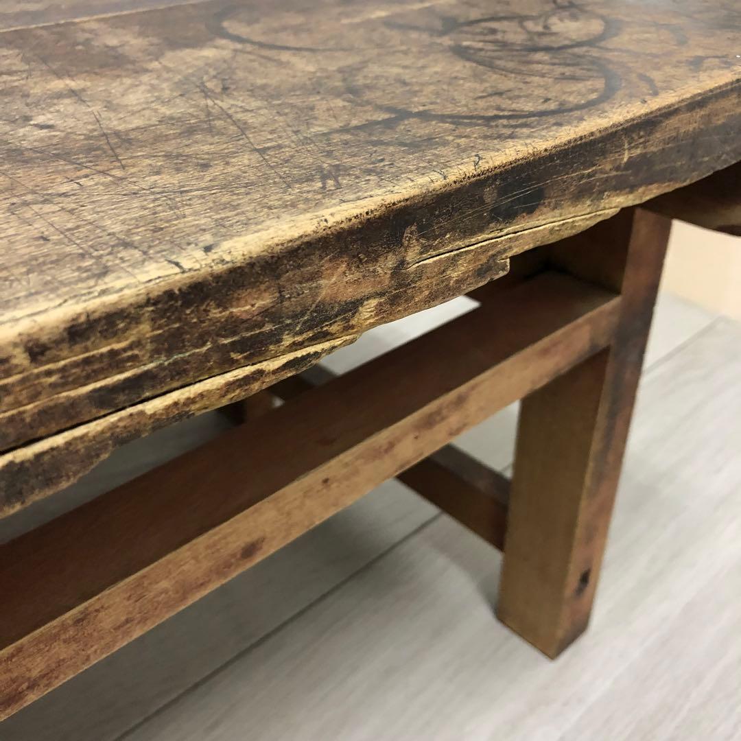 古家具　机　文机　昭和レトロ　アンティーク　木製