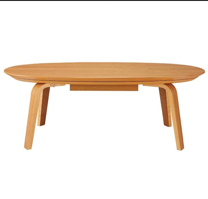 無印良品、こたつ、楕円、小、石英管、こたつ布団付き