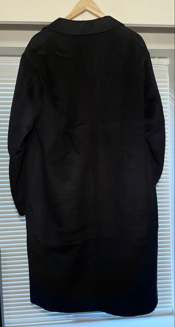 ユニクロ +J カシミヤブレンドオーバーサイズチェスターコート 黒L