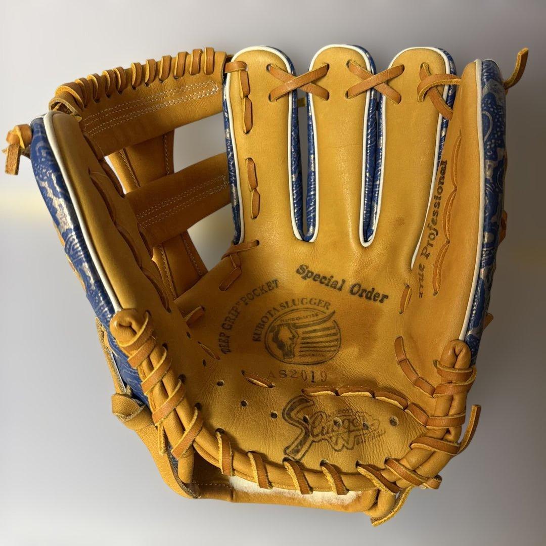 久保田スラッガー　2019 限定 ペイズリー柄　軟式グローブ
