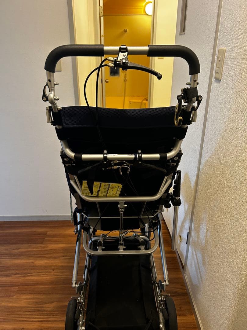 ハ*１様 ネイビー 介助用車椅子 折りたたみ