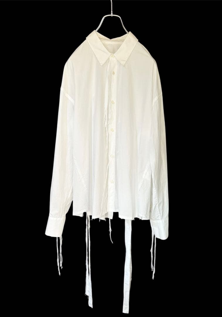 リボンテープ欠品 midorikawa ミドリカワ コットン ホワイトシャツ