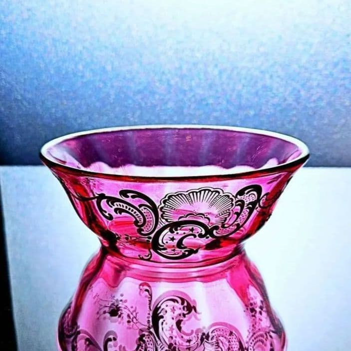 赤金彩オールドバカラ ルイ15世様式のボウル 19世紀