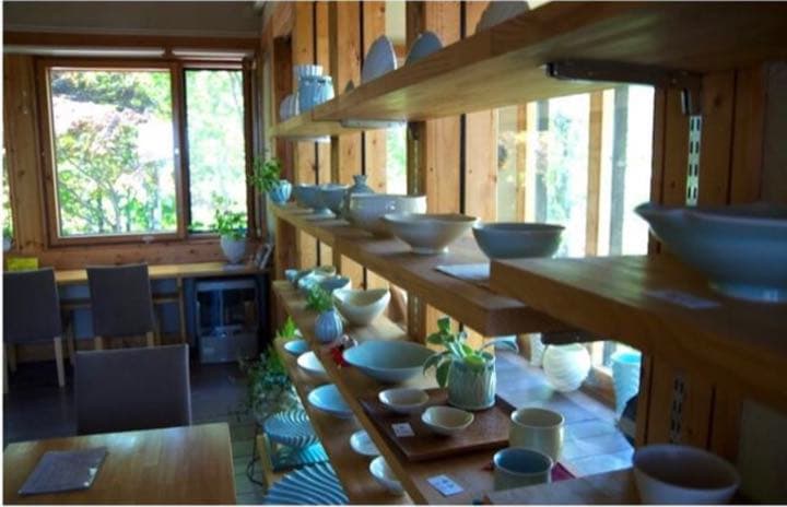 【未使用】黄瓷 菓子器 5