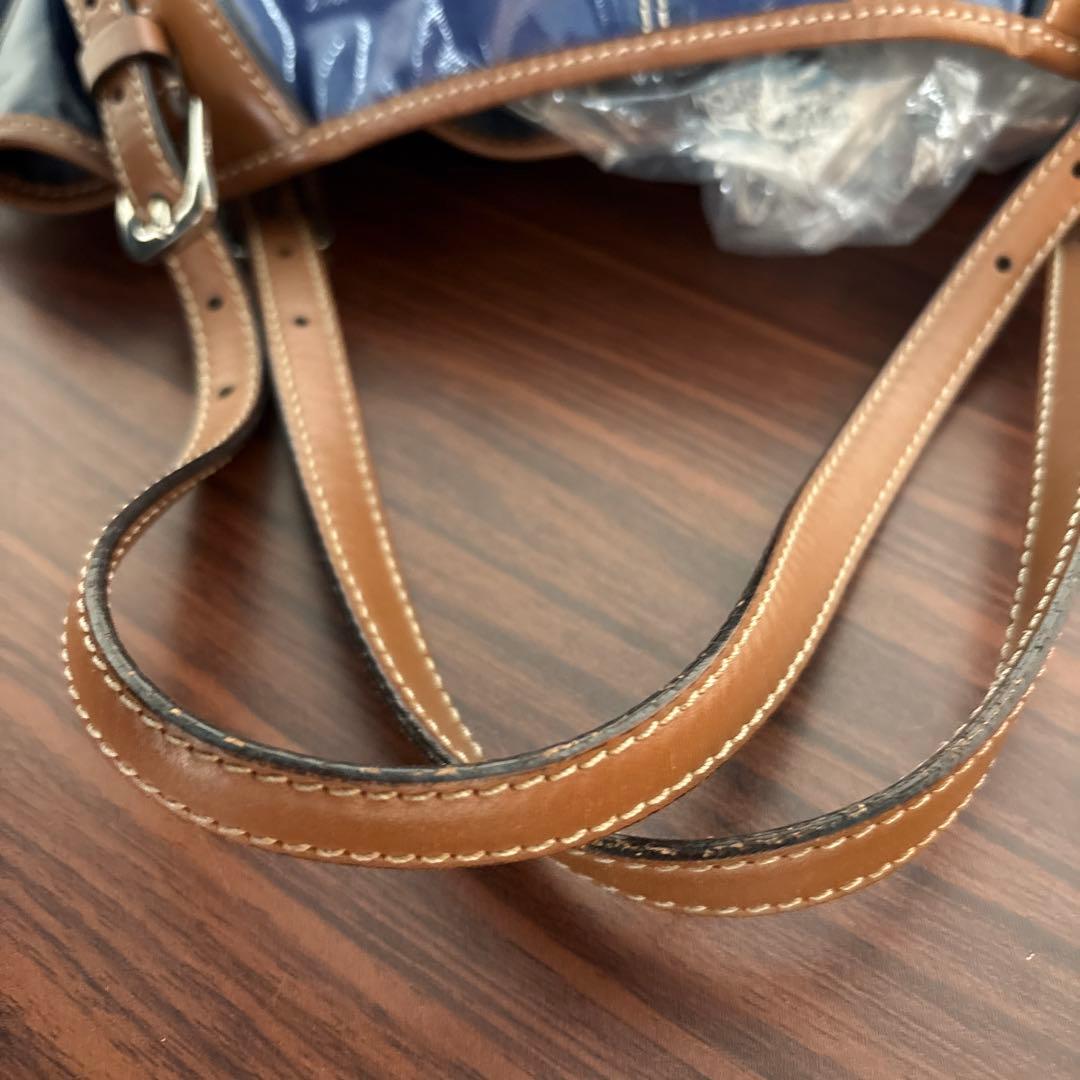 【美品】TOD'S トッズ 2way トートバッグ ショルダーバッグ ネイビー