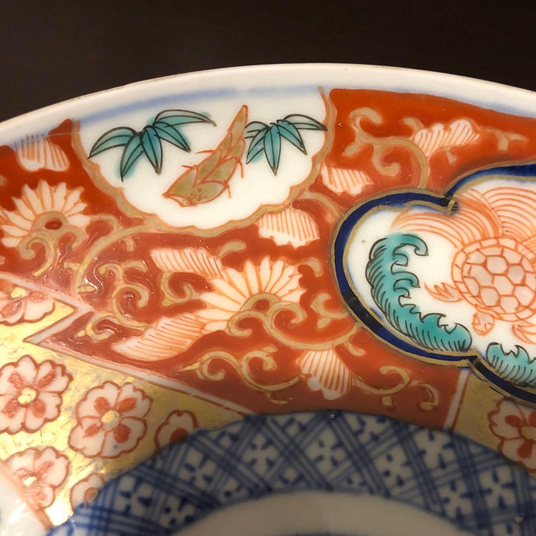 古伊万里　上手　色絵　七寸皿　2枚セット