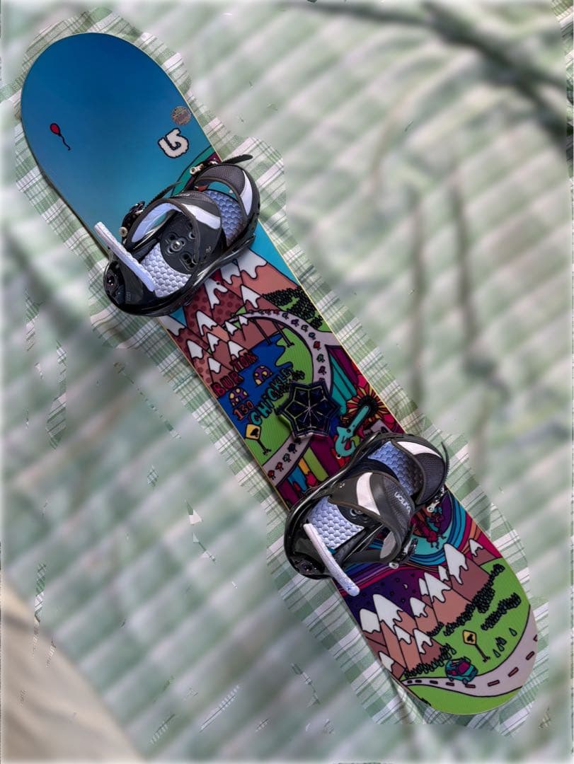 Burton Chicklet 130 バートン　スノーボードセット　中古　子供